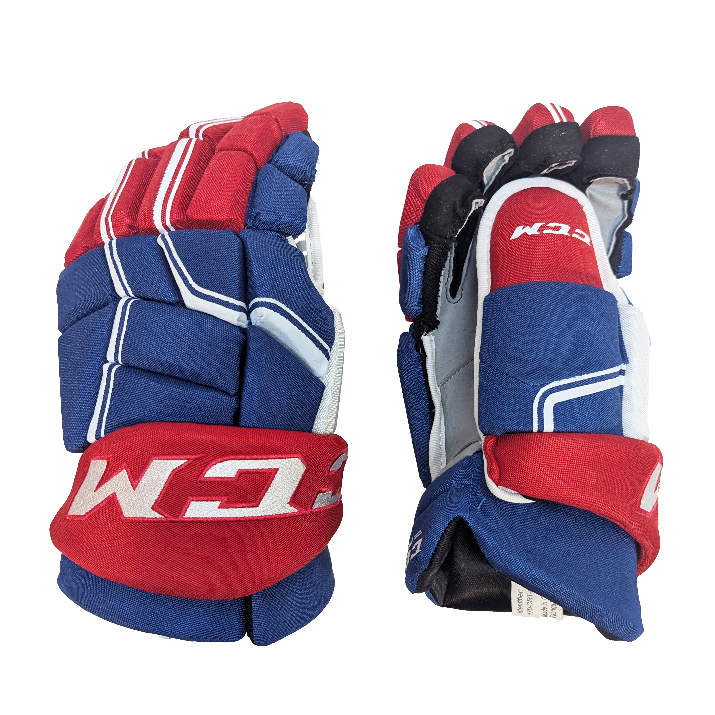 CCM HGQLXP - NHL Pro Stock Glove - Montreal Canadiens (Blue/Red/White)